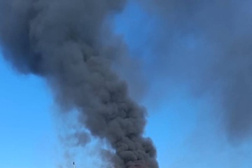 Fuel Depot On Fire After Shelling In Feodosia A Social Media